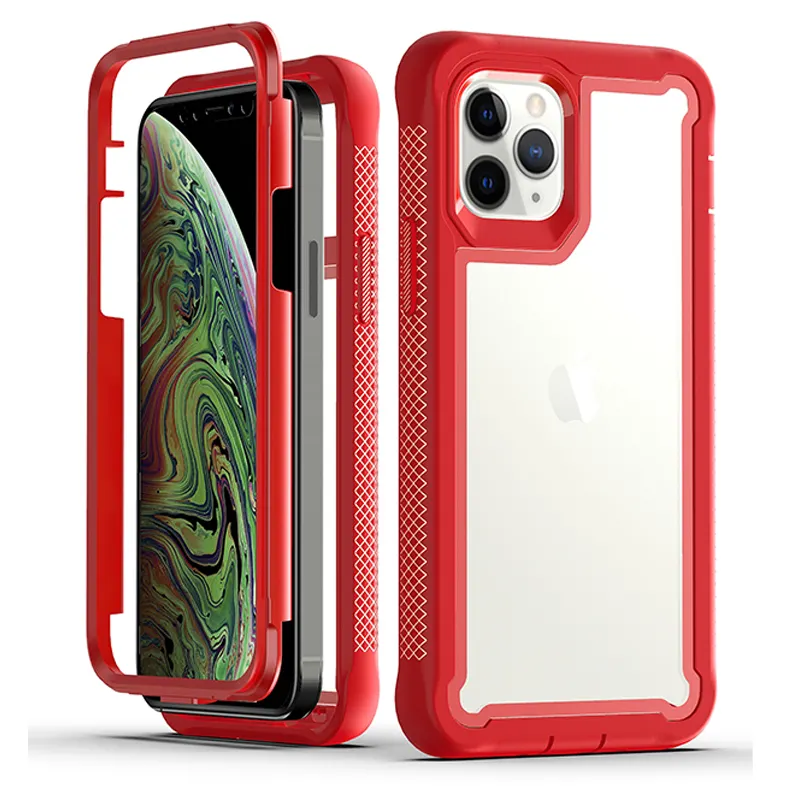 Accesorios de teléfono móvil a prueba de golpes, funda protectora completa de 360 grados, bordes antideslizantes, para iPhone 7plus, actualización de la serie to12