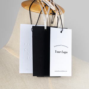 Etiqueta colgante personalizada para cuerda, etiqueta de ropa, cuerda tejida, bucle de ropa, etiquetas colgantes grandes - Product Image 1