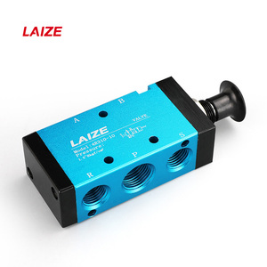 Пневматический ручной клапан 3R210-08/4R210-08 2-позиционный 5-ходовой/3-ходовой 5/2 3/2 способ ручного управления потоком - Product Image 1