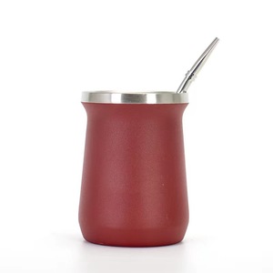 Kivi ayı 6oz yüksek kalite çay kupalar Mate kaşıklı fincan çift duvarlı saman ile termos kupa paslanmaz çelik hatıra kupalar - Product Image 2