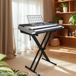 Teclado electrónico de rendimiento profesional, teclado sensible al tacto de 61 teclas, versión en inglés, de rendimiento profesional