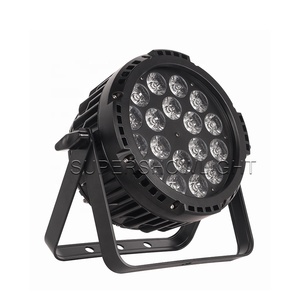 Supershow Slim Flat Stage Par a <strong>Led</strong> 18x18w Rgbwa Uv 6in1 Waterproof <strong>Dmx</strong> 512 <strong>Control</strong> Sound Activated <strong>Led</strong> Par Can Stage Light - Product Image 1
