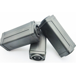 OEM plug kon fiş 2 delik paneli montaj lehim terminali HPC 4 Pin hemkon bağlayıcı kadın kadın Hembra ses Jack konnektörü - Product Image 2