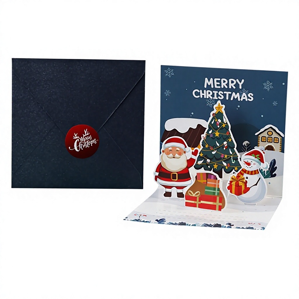 05 1 carte de voeux + 1 enveloppe + 1 autocollant