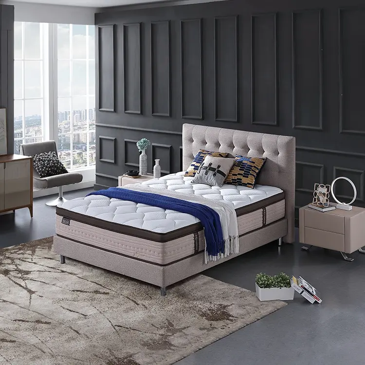 Çin roll up özel boyut orta firma uyku iyi bellek köpük modern cep yaylı yatak yatak