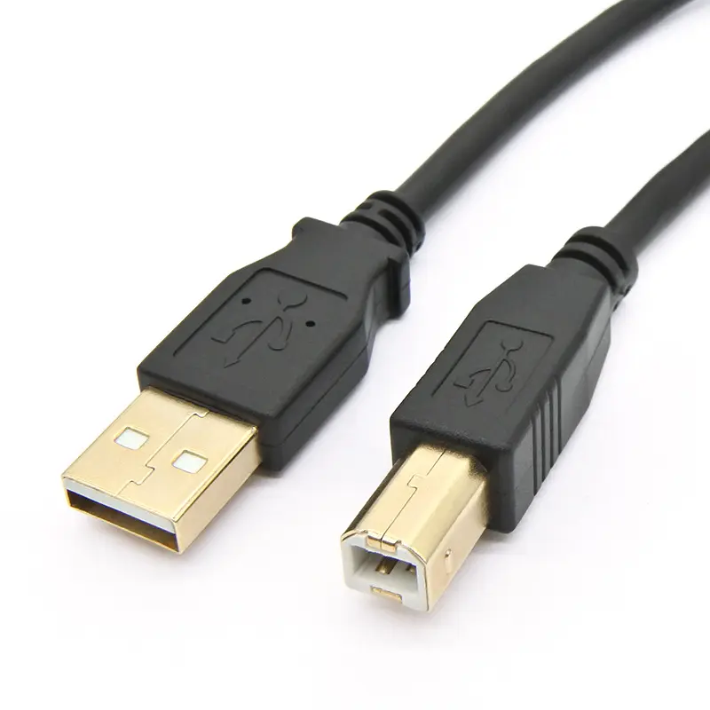 Cable de impresora USB 2,0 tipo A macho A B macho, Cable de escáner de alta velocidad, 2m