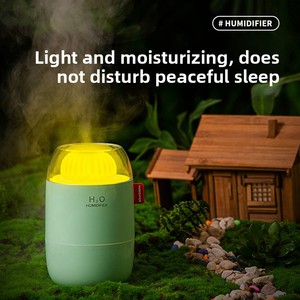 Pelembap Udara Portabel USB Penyebar Aroma Minyak Esensial dengan Lampu Malam untuk Rumah Kamar Tidur Mobil Kantor Pelembap Kabut Dingin - Product Image 4