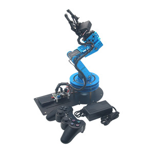 LeArm Unmontierter mechanischer 6DOF-Roboterarm mit 6PCS Digital Servo und PS2-Griffsteuerung