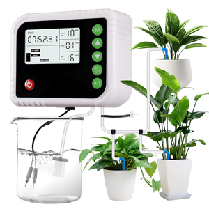 Kit di irrigazione automatico per interni a 15 impianti in vaso con Timer per l'alimentazione dell'acqua con Display a LED programmabile - Product Image 1