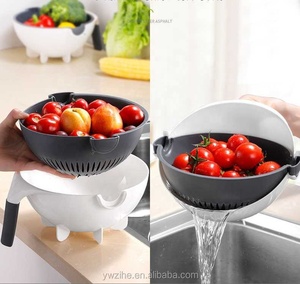 Multi Manual Slicer Rotate Vegetable Cutter With Drain Basket Multi-function Kitchen <strong>Veggie</strong> Shredder Grater Slicer <strong>Free</strong> Peeler - Product Image 5