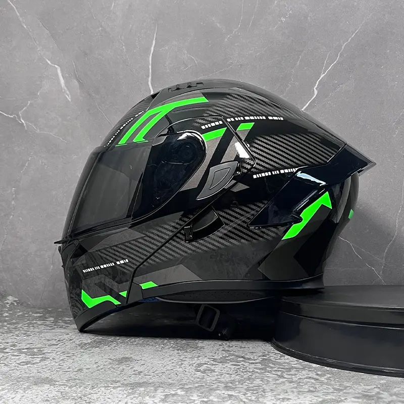 Flip up a doppia visiera Casco integrale Para Moto Motocicleta Motocross modulari caschi Moto