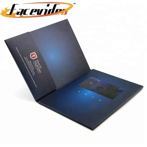 Popular Product Business Printing Digital Invitation Card Screen Book with Usb Lcd Display Module Production Video Brochure - Product Image 2