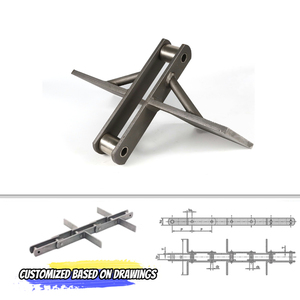 Matech工厂定制附件板条侧刮煤链输送机 - Product Image 1