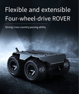 Hot Raspberry PI/Nvidia WAVE ROVER interamente in metallo robot Buggie ESP32 esteso telaio a quattro ruote motrici - Product Image 3