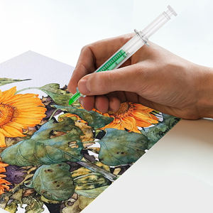 Groothandel Schattige Plastic Spuit Injectie Markeerstift Met Aangepaste Logo Voor Kantoor School Arts Partij Gunst Geschenken - Product Image 3