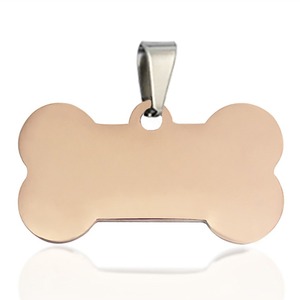 Free Design Benutzer definierte gravierte Edelstahl Haustier QR-Code Hund ID Tag Halskette plattiert und Druckguss Modell für Souvenir Verwendung - Product Image 4