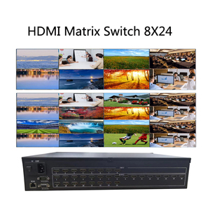 <strong>8</strong> in 24 Out Video <strong>matrix</strong> <strong>Switcher</strong> 1080P, HDCP1.3 Video 8x24 8X24 video <strong>matrix</strong> Switch with Web Gui - Product Image 5