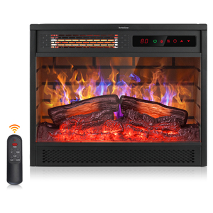 KonwinFP404RNA-<strong>B</strong> 22&quot; Fireplace <strong>Heater</strong> Insert Infrared Quartz Remote Control LED Display Electric Fireplace with Log - Product Image 3