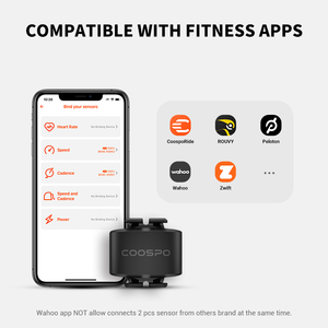 COOSPO BK9C Bike <strong>Cadence</strong> <strong>Sensor</strong> BLE5.0 ANT+ Bicycle RPM <strong>Sensor</strong> IP67 for Rouvy for Peloton for Wahoo APP/GPS Bike Computer - Product Image 2