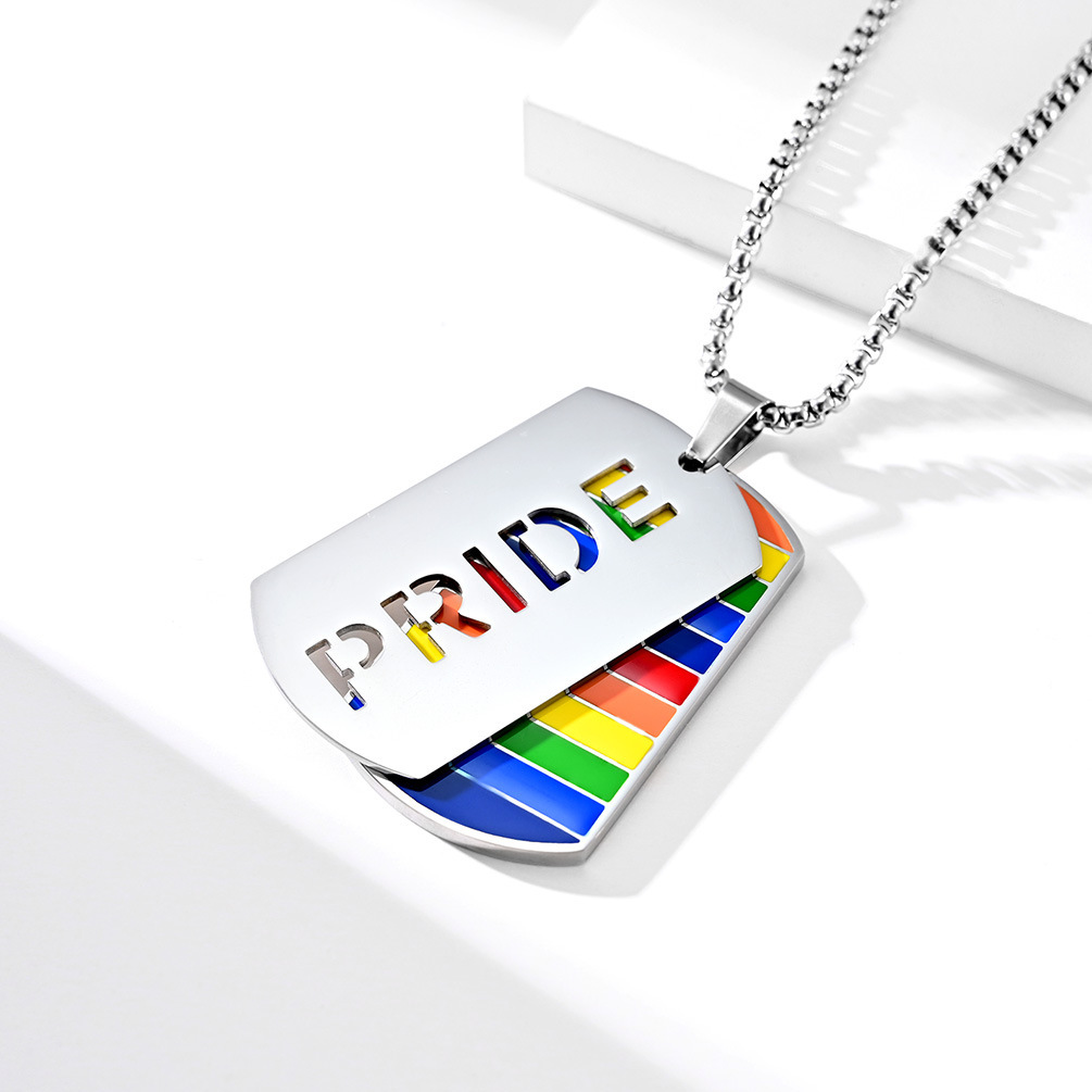 Étiquette pour chien PRIDE (pendentif unique)