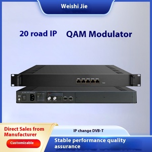 Modulador IP QAM de 20 canales, equipo front-end de TV por cable para IP, codificador digital UDP de transmisión RF HD ASI, para IP de 1 a 2 canales - Product Image 2