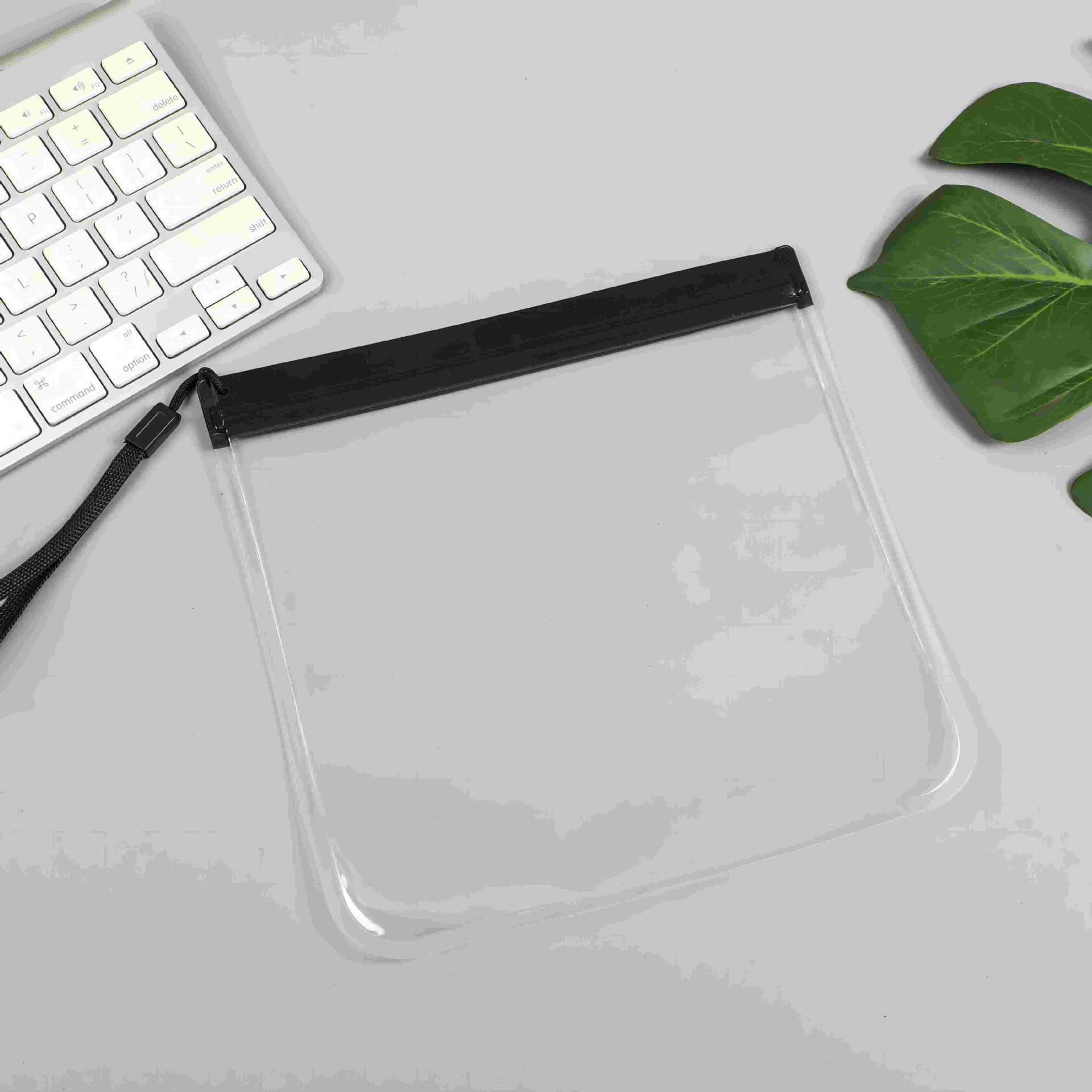Lanyard noir coloré sans impression - réduction