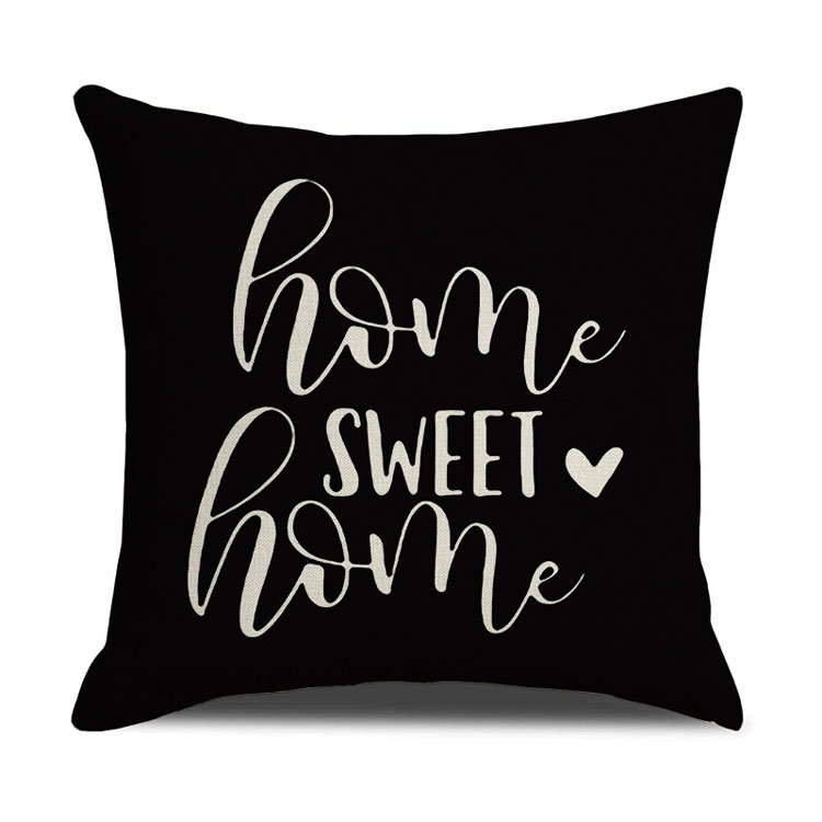 Nordic Home Decor Pillowcase Office Car Cushion Custom Digital Printing Linen Geometric Cushion Cover