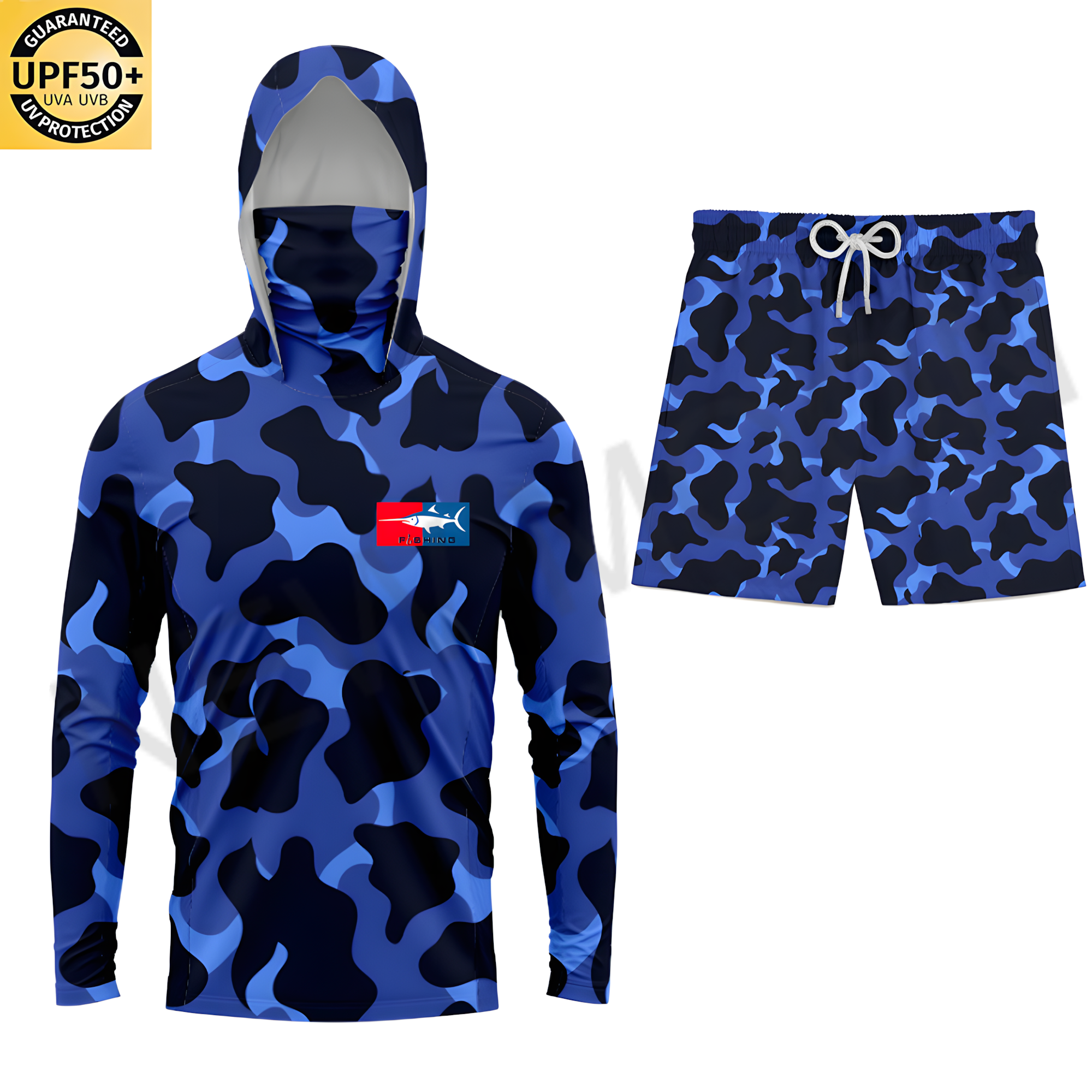 Camouflage blue