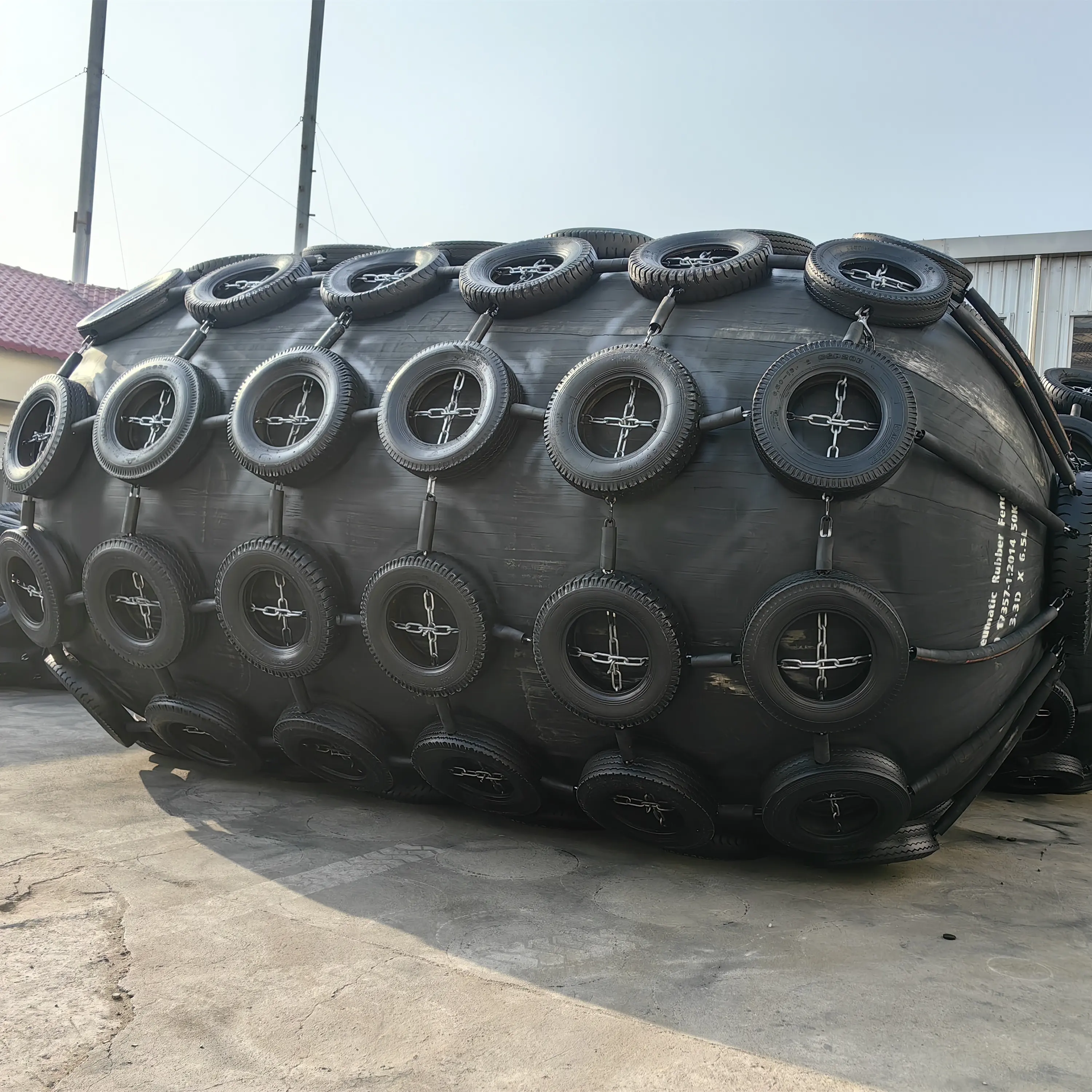 Hydro inflatable floating lng heavy duty yokohama inflatable pneumatic fender for ship