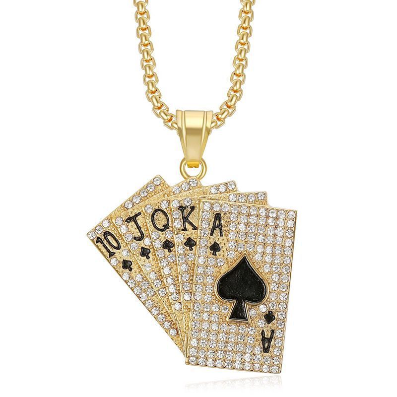 Gold and black single pendant