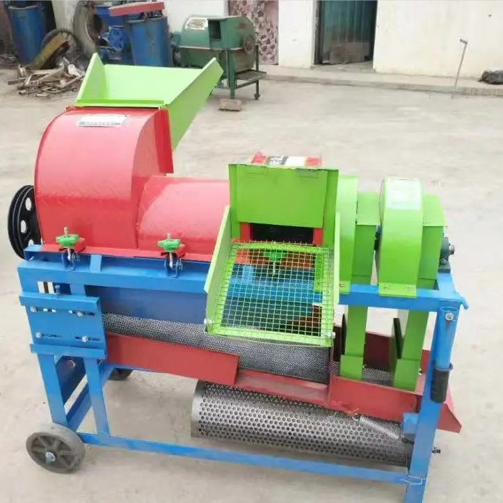 Weiwei Multifunctional rice and wheat threshing machine household electric corn threshing machine with skin