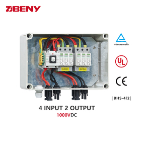 BENY <strong>4</strong> <strong>Input</strong> 2 <strong>Output</strong> 500V Solar AC DC PV <strong>Combiner</strong> Box With <strong>4</strong> String With IP 66 Waterproof String Box