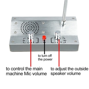 Sistema de intercomunicación de ventana de mostrador de Banco de registro de audio de doble vía antiinterferencias - Product Image 5
