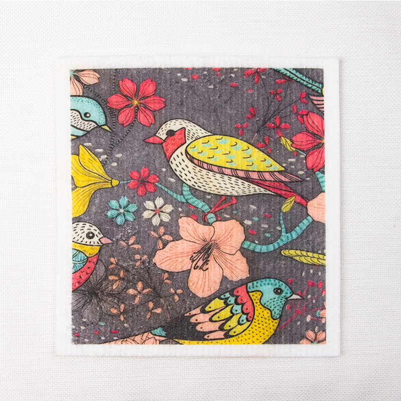 Four birds (Flower and Bird Series)
