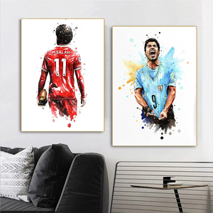Futbol yıldız duvar sanatı dünya ünlü Idol ev dekor tuval boyama sanat resim çerçeveleri futbol oyuncuları posterler baskı - Product Image 4