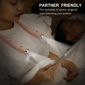 2025 sản phẩm sáng tạo 5000K vòng có thể sạc lại cổ đèn chăm sóc mắt Led Đọc Sách Đèn - Product Image 3