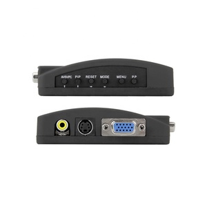 Convertidor de adaptador AV a VGA/Video a VGA Monitor USB Divisores de video Señal de TV Convertidor RCA a VGA
