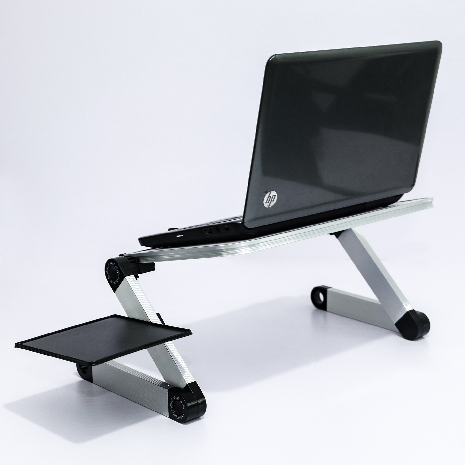 Tapis de souris standard noir à deux sections avec ventilateur