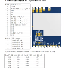 1.2GHzVM1373Rレシーバー1080-1360MHZWirelessビデオRX受信モジュールSM1370R FPVレーシングドローンDlY部品の交換 - Product Image 5