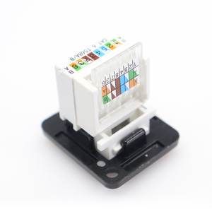Módulo de red de montaje en panel tipo D RJ45 para enchufe de conexión directa para módulos de doble paso Superclass 5