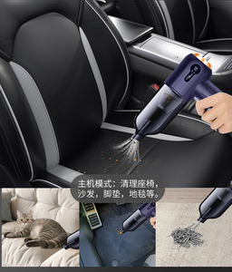 携帯用充電式ワイヤレスハンドヘルドカー掃除機バッグレス機能コンピューターキーボード & ラップトップ用 - Product Image 4
