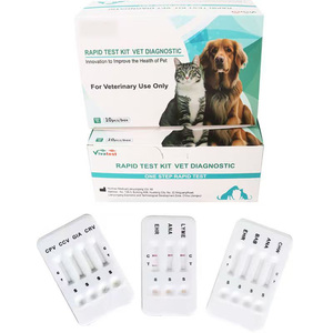 Chw/ana/lym/ehr Caniv-4 Combo anaplasm/ heartworm/erlichia/lyme Canis ชุดทดสอบสัตว์เลี้ยงที่รวดเร็วได้รับการรับรอง CE สำหรับใช้ในบ้านเชิงพาณิชย์ - Product Image 1