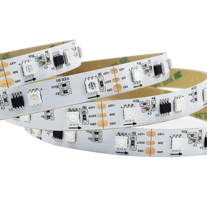 Цифровая Светодиодная лента SMD5050 WS2811 RGB, 10 шт./м, Водонепроницаемый умный волшебный цвет, программируемый DMX512