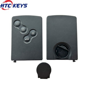 กล่องกุญแจรีโมทสมาร์ทการ์ด4ปุ่มพร้อมใบมีดฉุกเฉินสำหรับ R-enault Megane KEY - Product Image 4