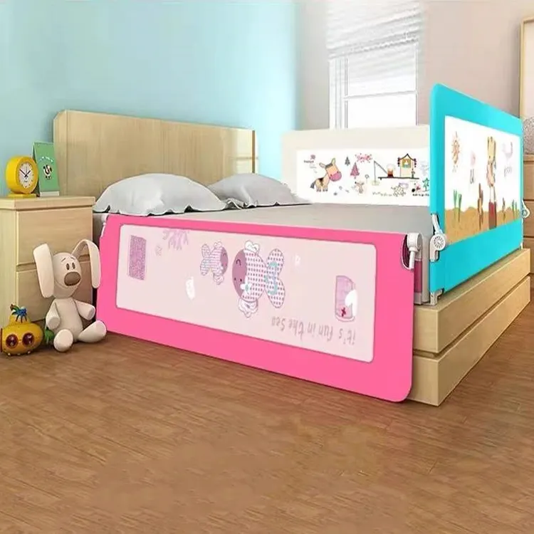 Trilho da cama Para Crianças Dobrar Para Baixo Cama De Bebé Segurança Guarda Balanço Para Baixo Trilho Da Cama Para Berço Conversível