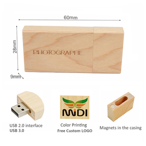 定制标志婚礼生日礼物木制u盘2.0 2gb 4gb木盒照片包装<span class=keywords><strong>USB</strong></span> 16gb 32gb 64gb Pendrive