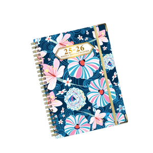 Cuaderno planificador mensual semanal personalizado de fábrica 2026, tapa dura, bobina en espiral, Bloc de notas, página de índice, cubierta de papel, diario A5, tamaño TY - Product Image 5