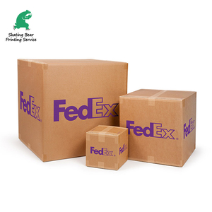 Özelleştirilebilir Logo baskılı Kraft kağıdı oluklu karton hareketli kutu UV avantajı endüstriyel ambalaj için moda stil - Product Image 5