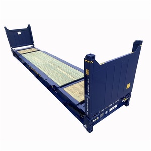 Fashion Modern Corrosion Resistant Steel Frame <strong>Loading</strong> Unit 40hc Flat Rack Shipping <strong>Container</strong> - Product Image 1