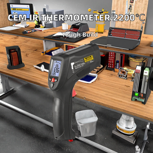 Cem công nghiệp tùy chỉnh kép Laser Nhiệt kế hồng ngoại nhiệt độ cao 2200 ℃ ABS Vật liệu OEM Product-<span class=keywords><strong>DT</strong></span>-8867H/8868H/8869H - Product Image 2